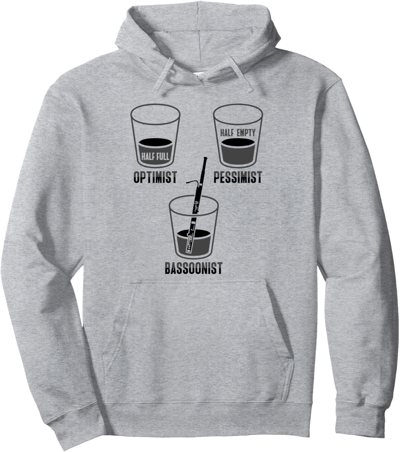 

Худи с изображением музыкального инструмента для фаготистов, серое, размер S Bassoon Orchestra Woodwind Instrument Design