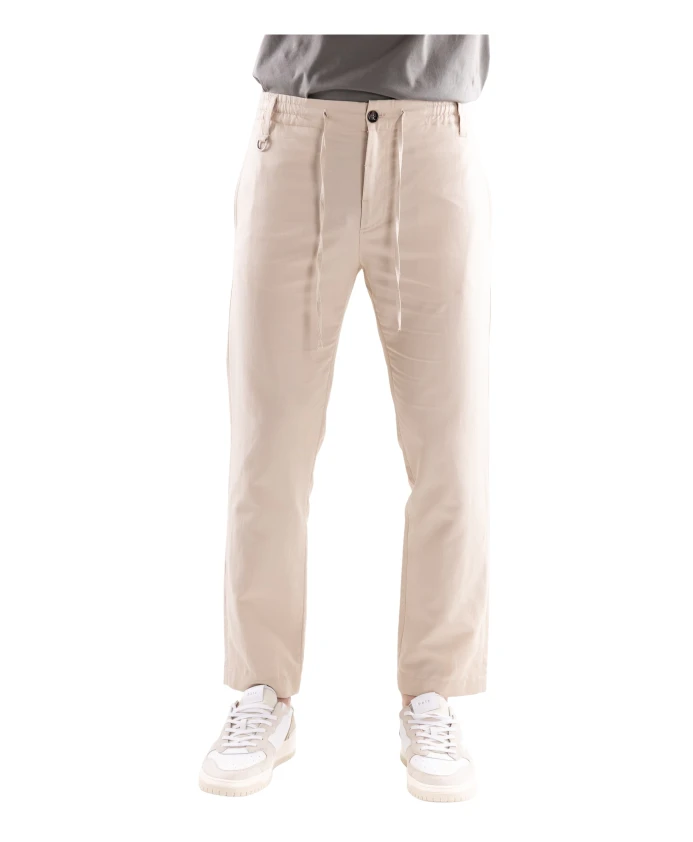 

Брюки чинос из смеси льна. Paolo Pecora, бежевый