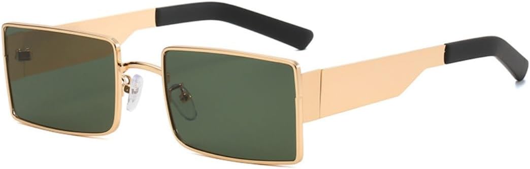 

Солнцезащитные очки с защитой от УФ-излучения UV400 | Зеленые линзы, металлическая оправа, стиль 90-х | Яркие линзы для занятий спортом на открытом воздухе и вождения DSVIGF, 03