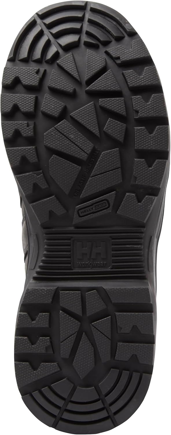 Helly-Hansen Oslo Hiker Mid Aluminum Toe рабочие ботинки для мужчин - легкая кожа и Ripstop с амортизирующими стельками и нескользящей подошвой, рейтинг EH Helly Hansen, 990 Black — фото 4