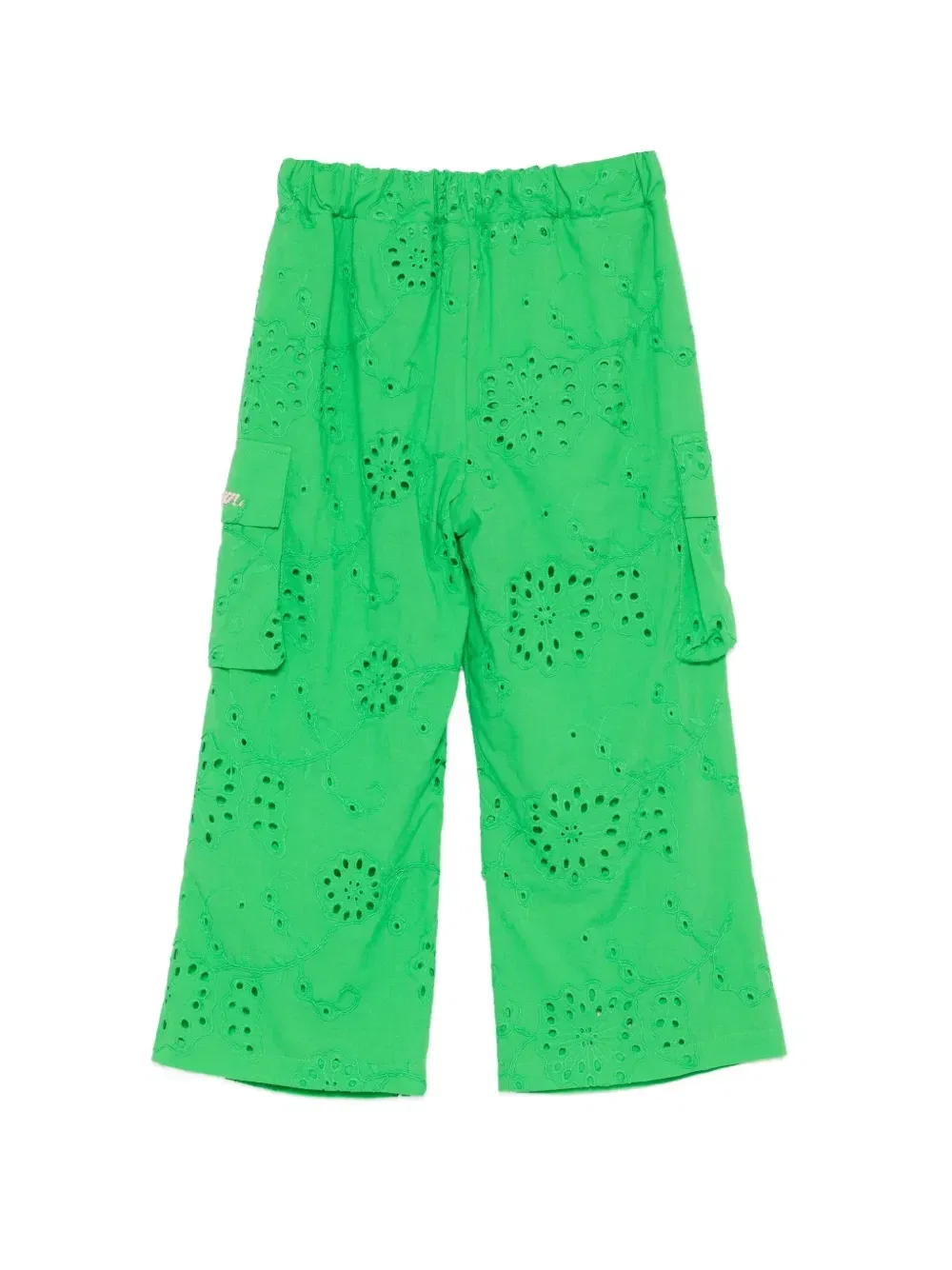 Брюки карго Msgm Kids, зеленый — фото 2