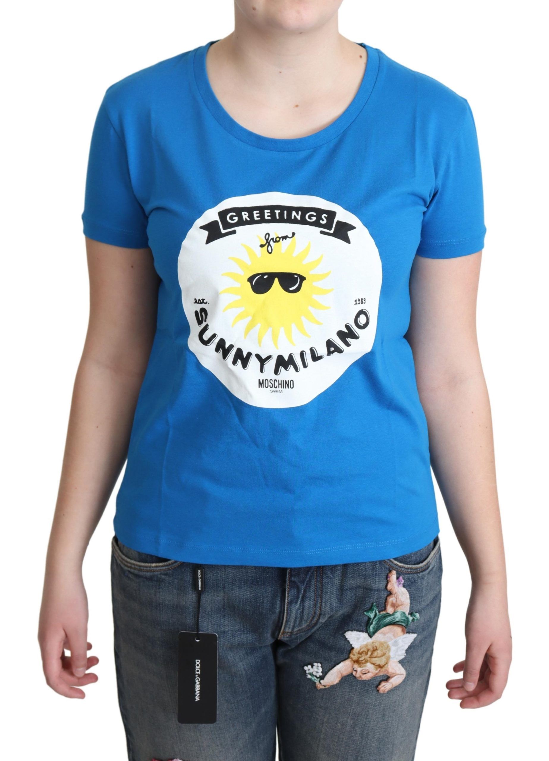 

Футболка Sunny Milano Chic с круглым вырезом Moschino, синий