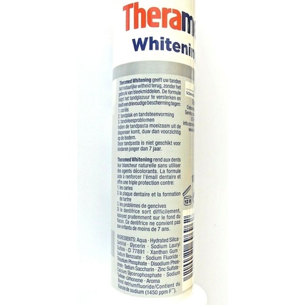 Отбеливающая зубная паста «Тройная защита» 100 мл Theramed — фото 2