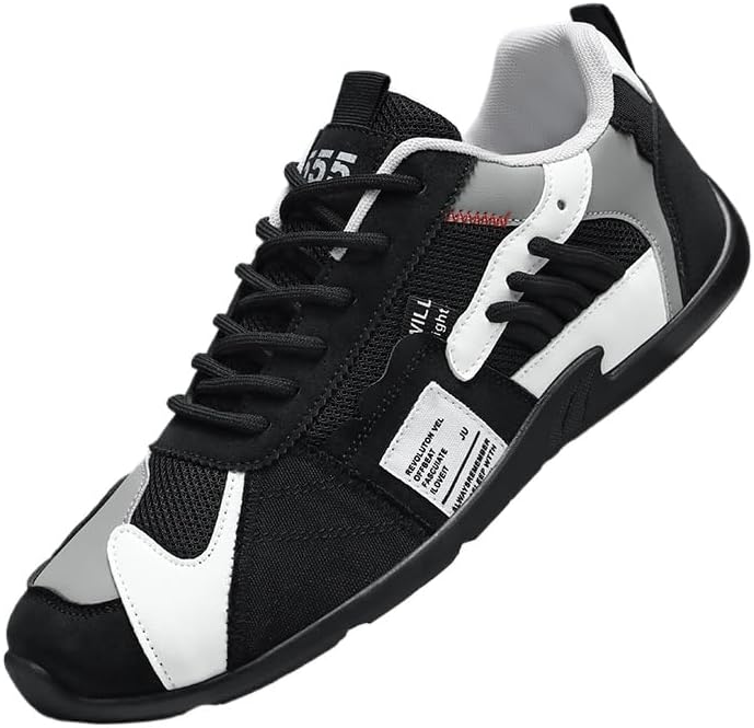 

Мужские спортивные кроссовки - легкие дышащие беговые обувь для ежедневного комфорта, Универсальная повседневная обувь Hoalox, черный