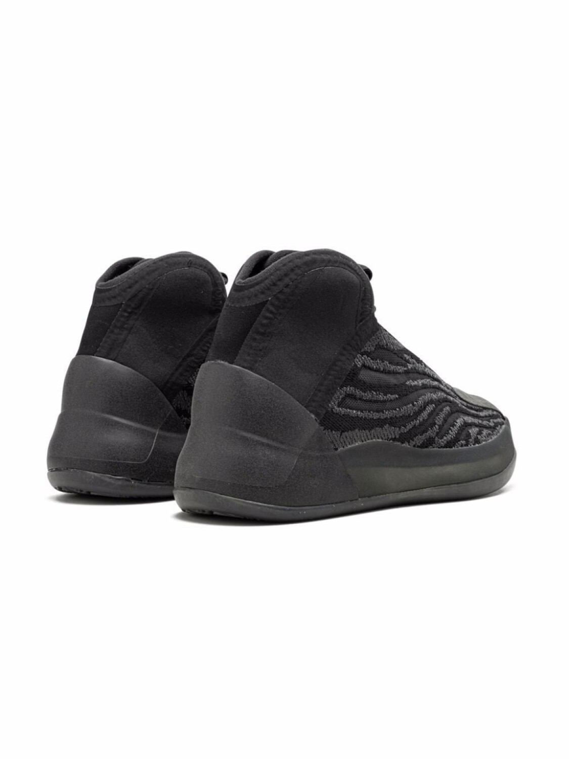 Высокие кроссовки QNTM Adidas Yeezy Kids, черный — фото 3