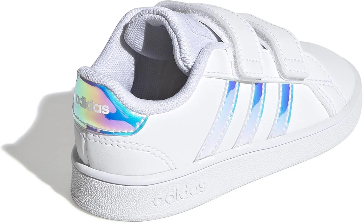 Детские туфли унисекс Grand Court Lifestyle на липучке adidas, белый — фото 4
