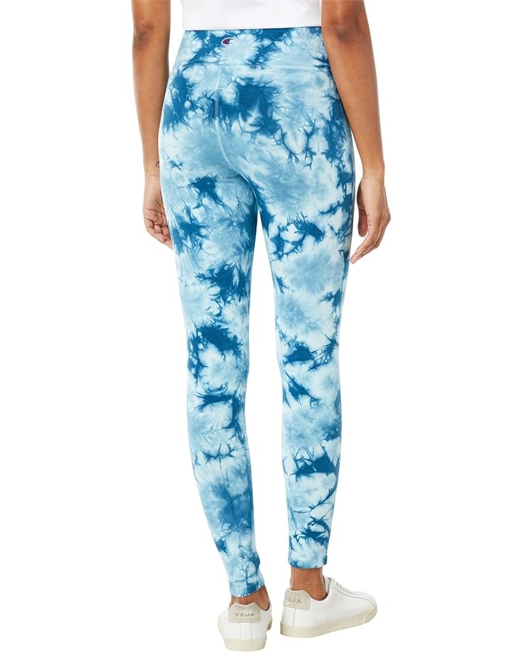 

Брюки Champion Authentic 7/8 Tights - Space Dye, цвет Crush Dye Fresh Teal
