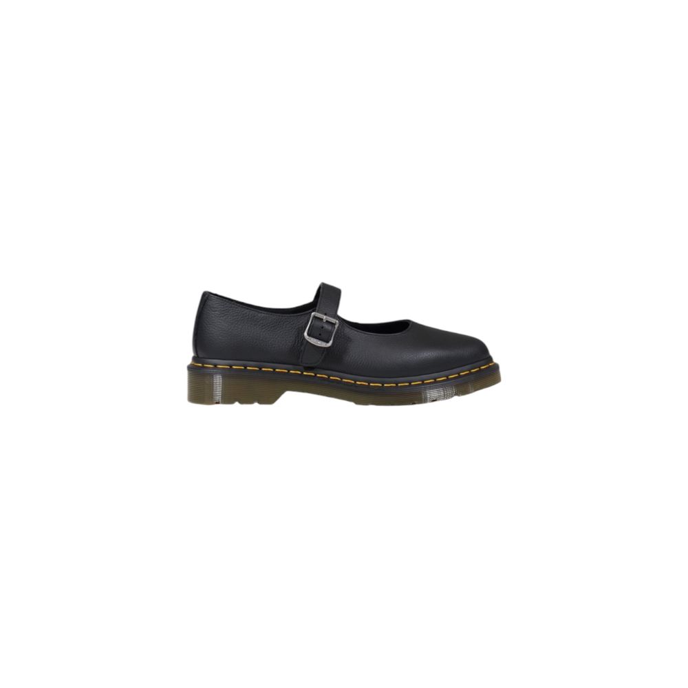 Черная кожаная платформа Dr. Martens, черный