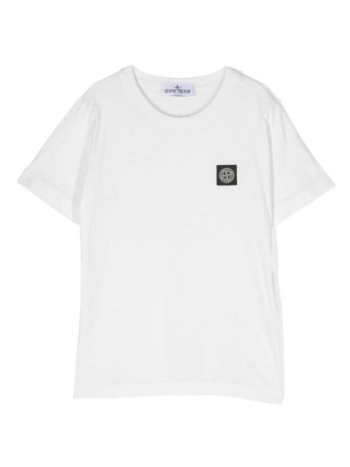 

Stone Island Junior футболка с логотипом Compass, белый