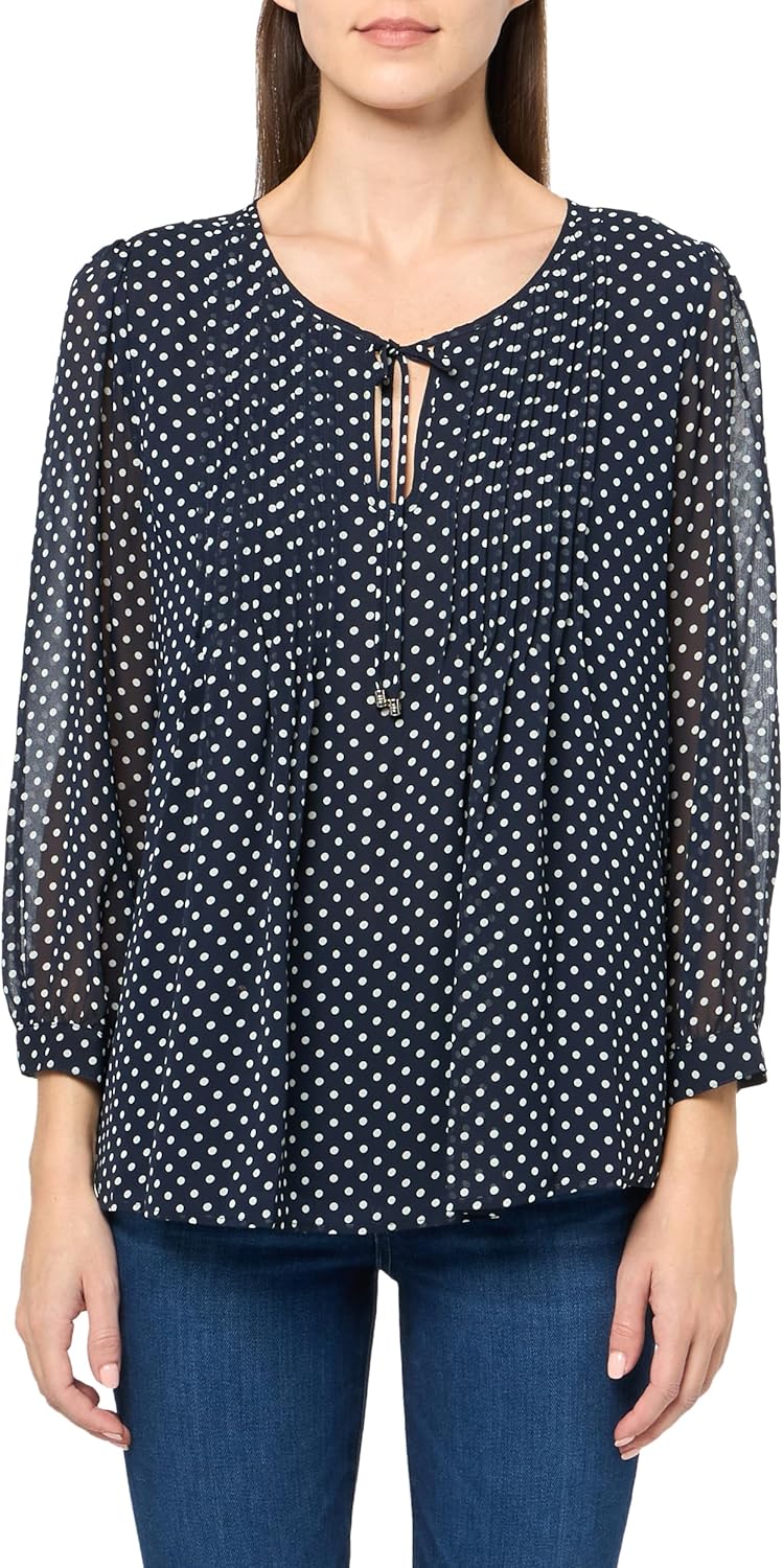 

Женская блузка в крестьянском стиле с цветочным принтом от Tommy Hilfiger, Sky Captain Dots