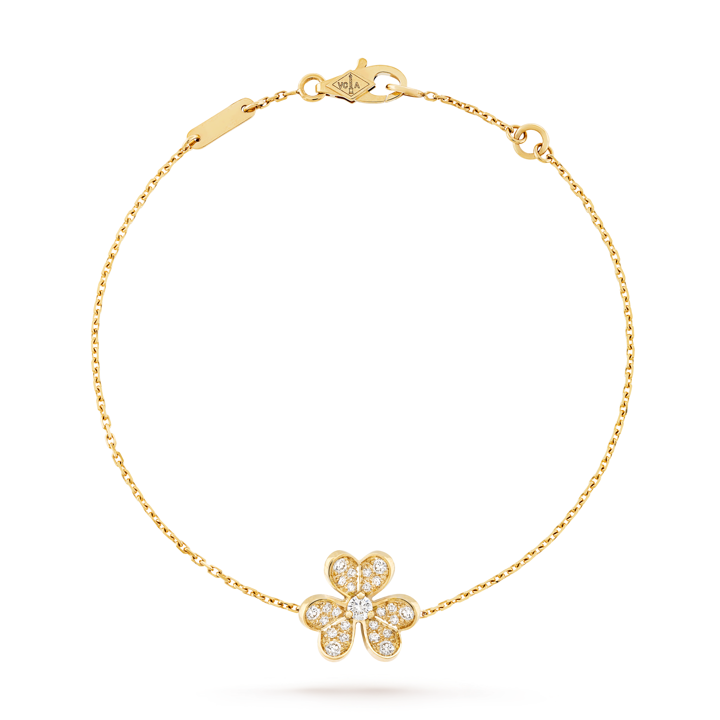 

Браслет Van Cleef & Arpels Frivole, мини модель, 18-ct желтое золото, бриллиант