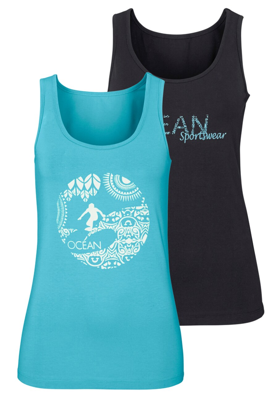 

Спортивный топ OCEAN SPORTSWEAR, цвет Turquoise/Black