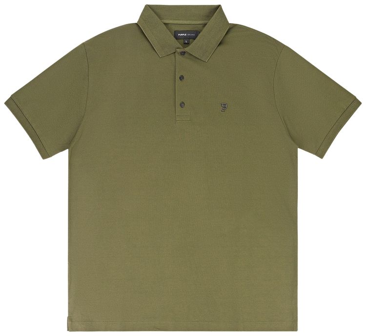 

Поло PURPLE BRAND Pique Knit Polo Shirt 'Green', зеленый