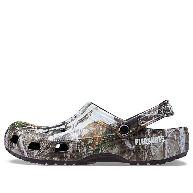 

Шлепанцы Crocs Pleasures x Realtree x Classic Clog 'Skeleton - Edge Camo', зеленый