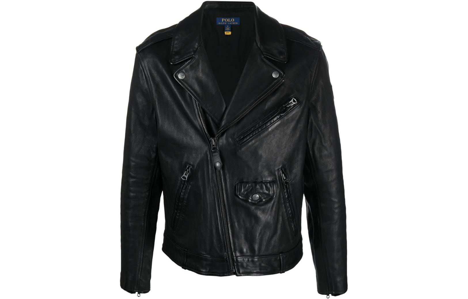 

Polo Ralph Lauren Кожаная куртка мужская черная