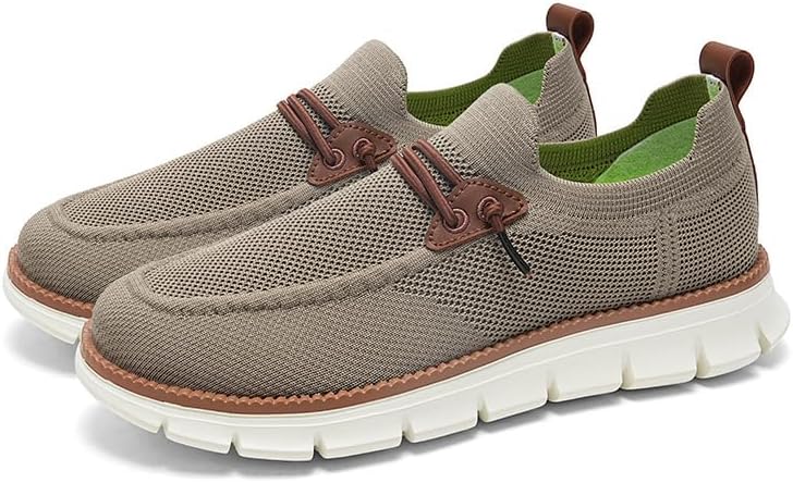 

Мужские повседневные туфли Soft time TOY с легкой посадкой, для прогулок и походов, сетчатые, дышащие, без шнурков, легкие и удобные лоферы, хаки