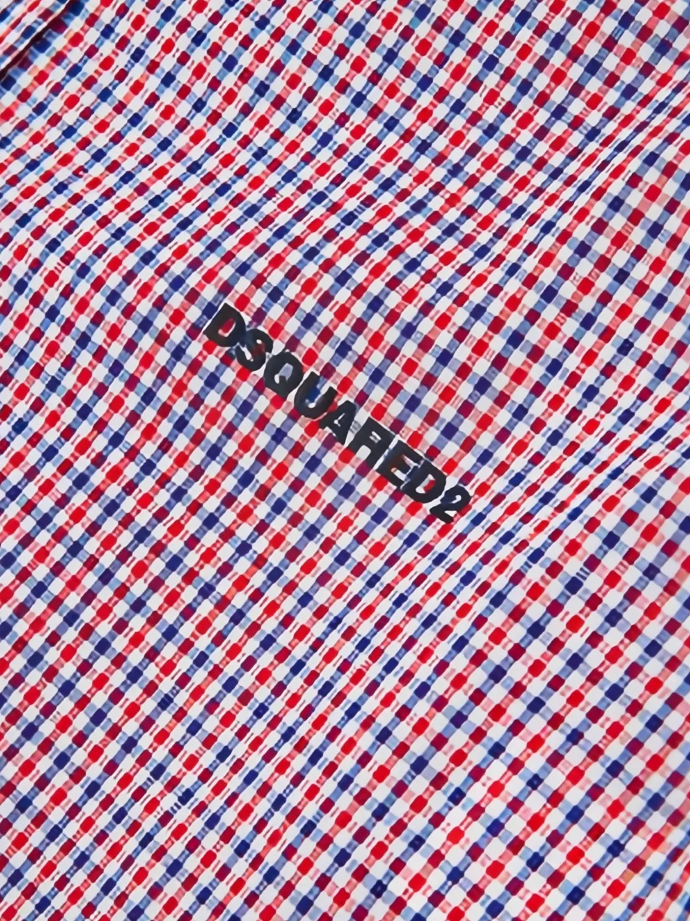Клетчатая рубашка на пуговицах Dsquared2 Kids, красный — фото 4
