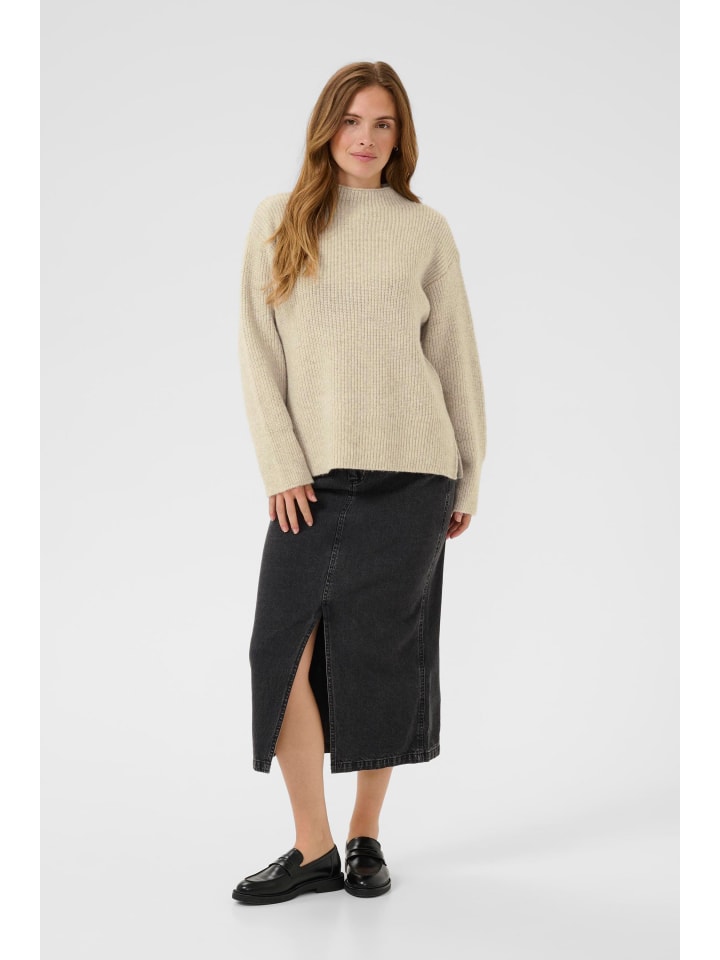 

Kaffe Вязаный свитер свободного кроя KAelina, цвет «перьевой серый меланж»