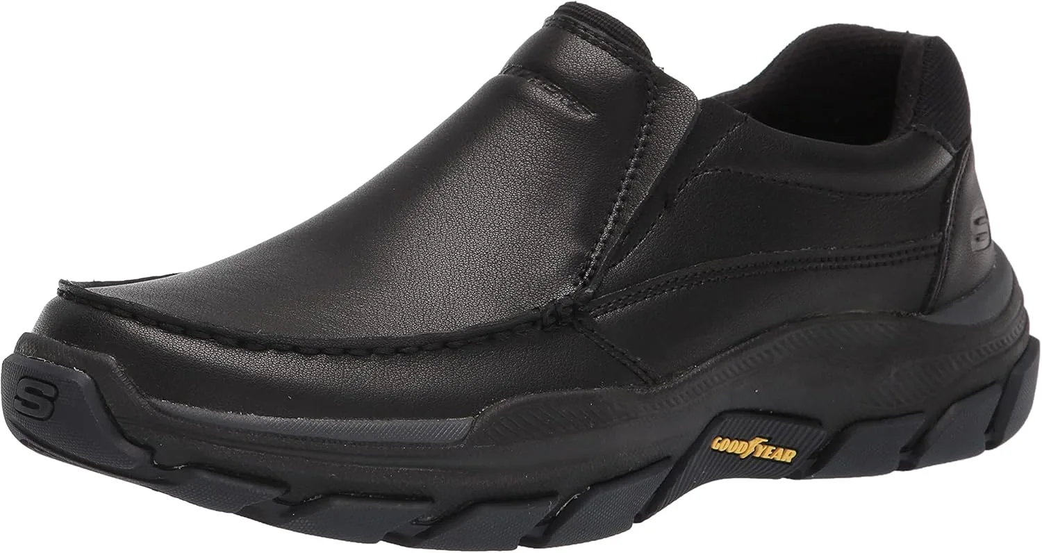Skechers Respected - Мужские лоферы Catel с носками для улицы, черный