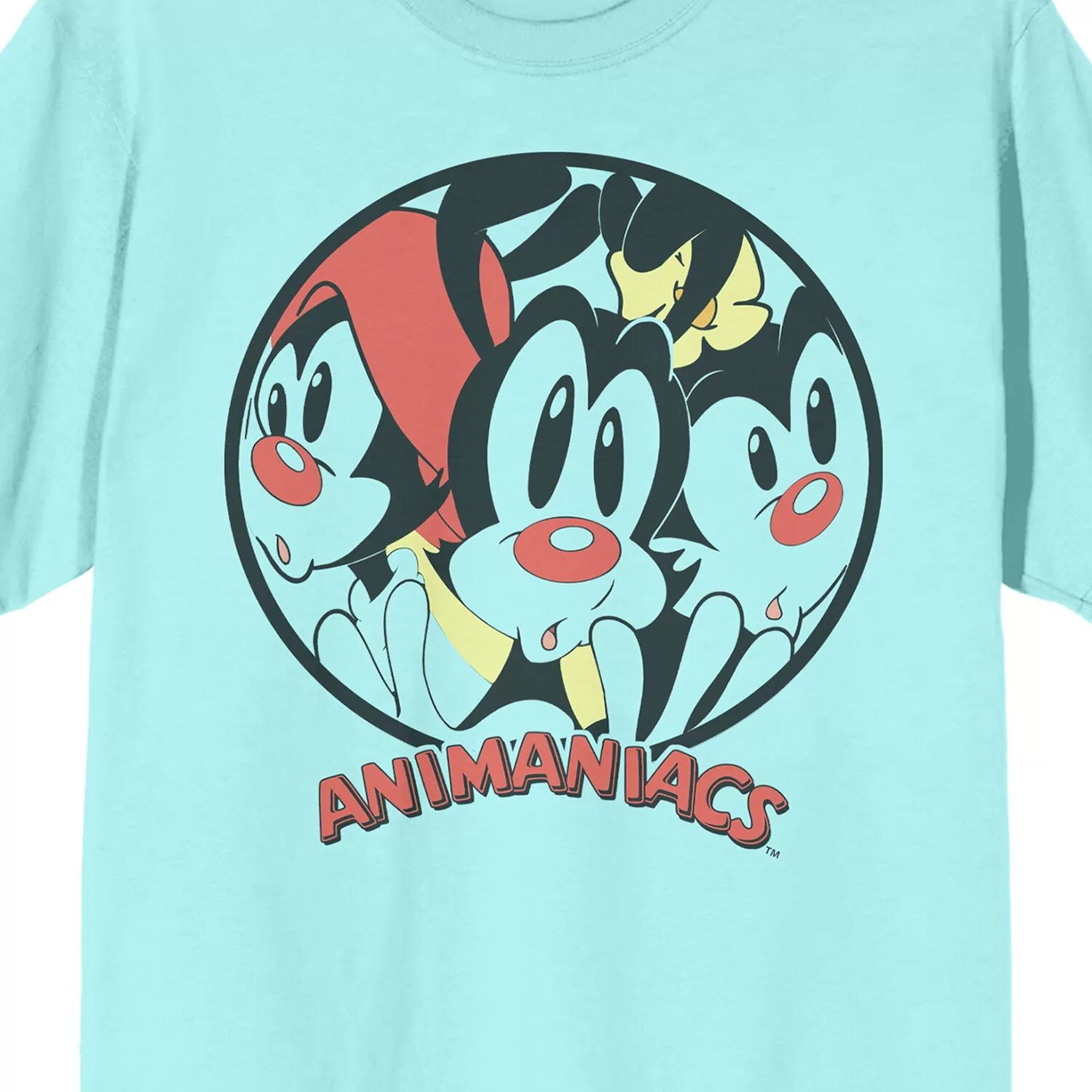 

Мужская футболка с круглым вырезом Animaniacs Zany Cartoon Licensed Character