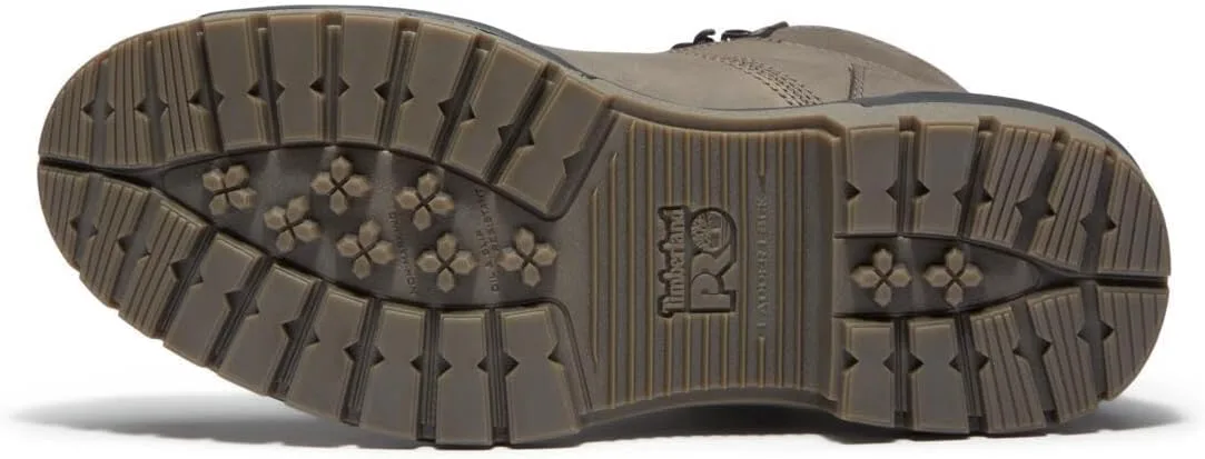 Мужские промышленные рабочие ботинки Timberland PRO Montauk с водонепроницаемым верхом и мягким носком, 6 дюймов, серый — фото 4