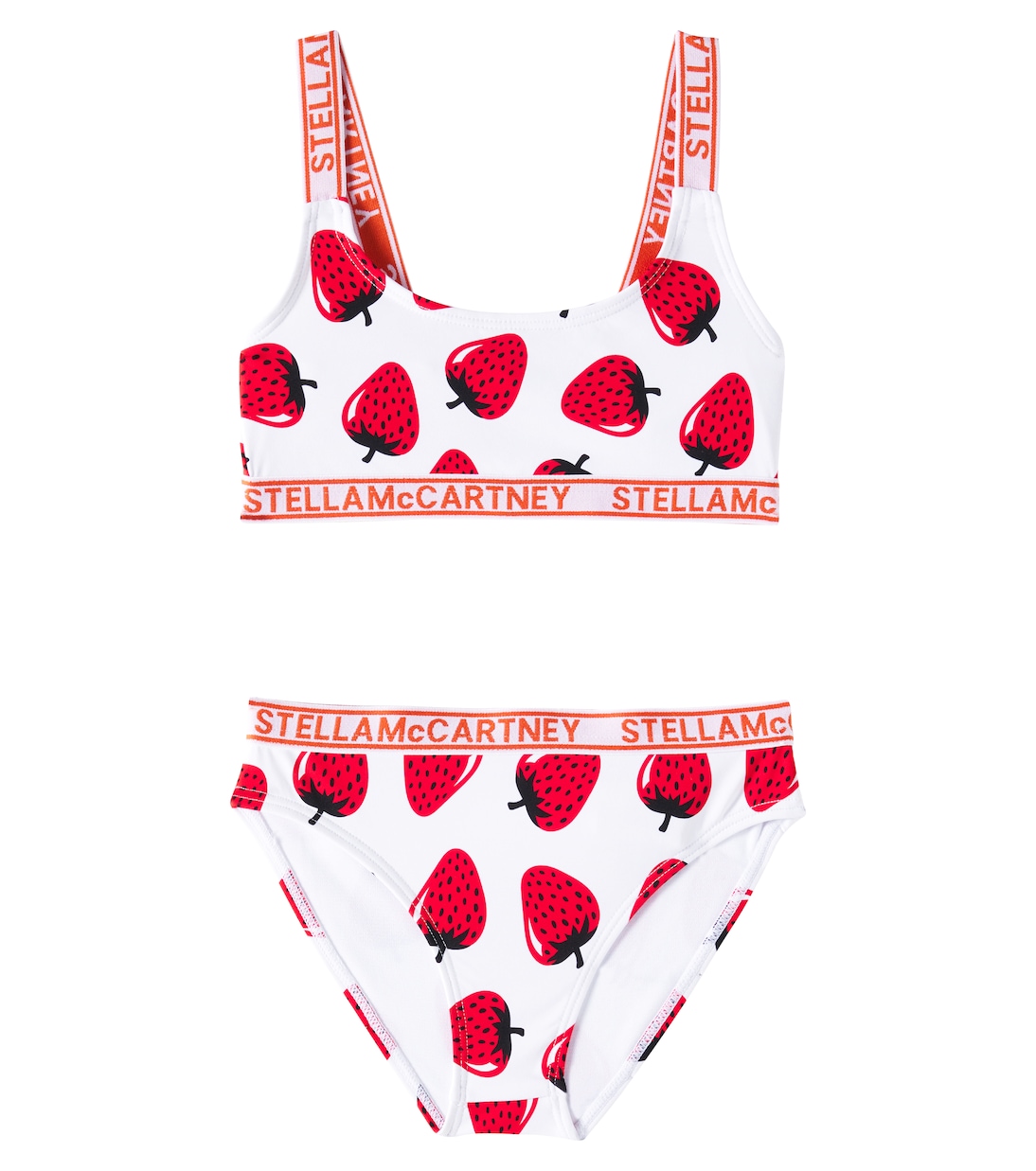 

Печатный бикини Stella McCartney Kids, Ivory/ Colorful