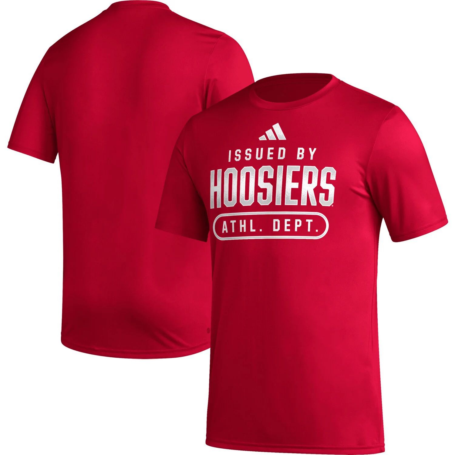 

Мужская футболка Crimson Indiana Hoosiers Sideline AEROREADY Pregame adidas