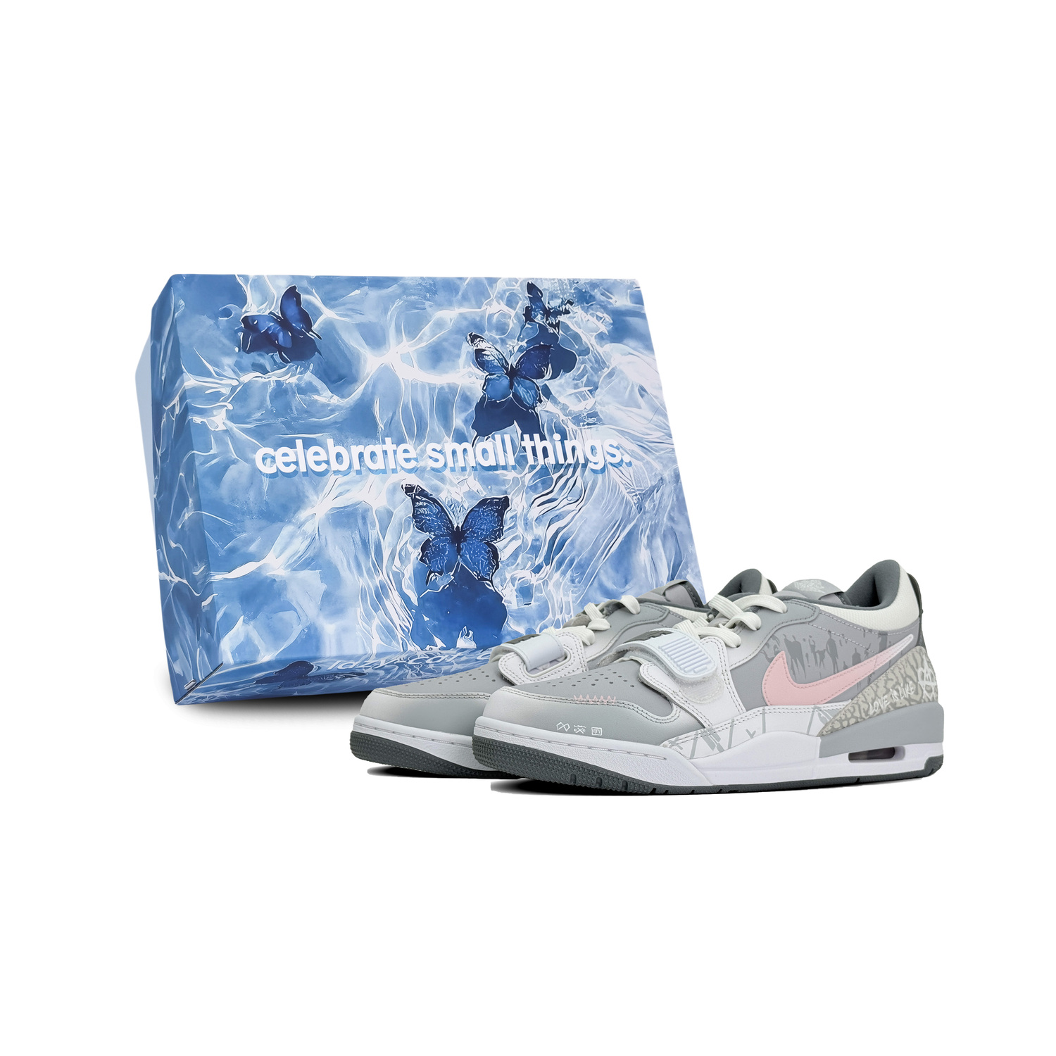 

Jordan Кроссовки Legacy 312 Low top Vintage Basketball Shoes мужские серо-белые