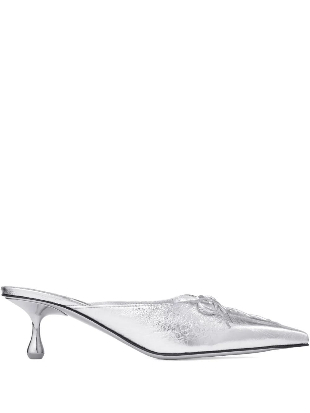 Мюли Scarlett 50 с заостренным носком JIMMY CHOO, серебяный