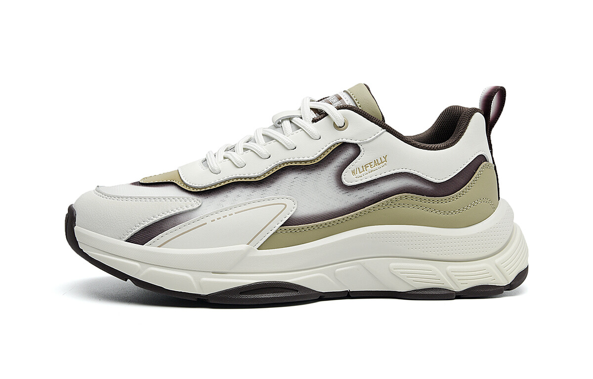 

Кроссовки мужские Lifestyle Shoes Men Low-Top Hla, белый/коричневый