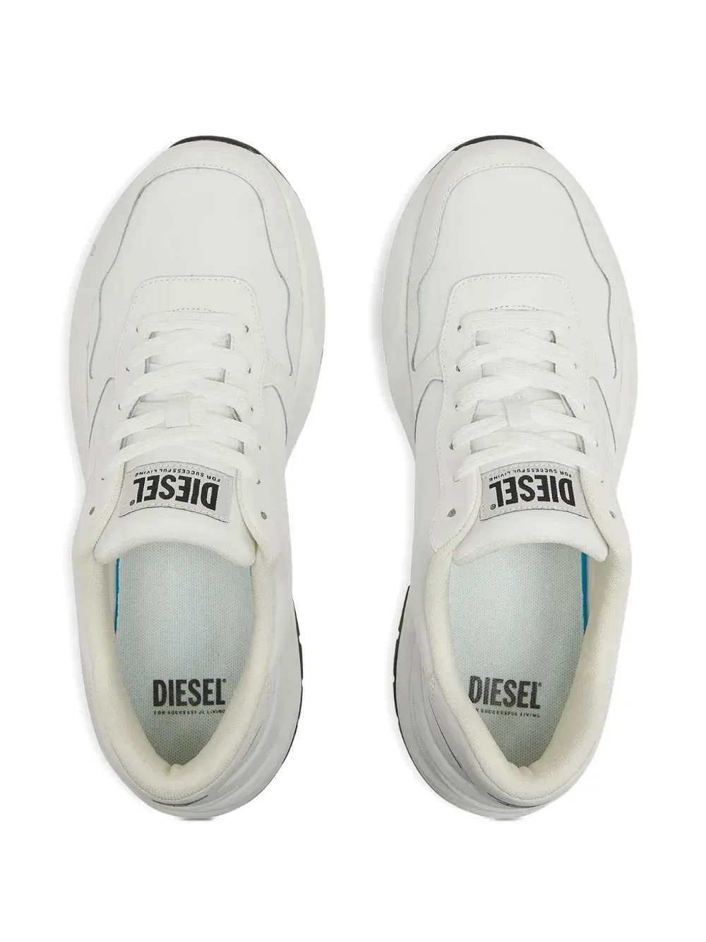 Кроссовки S-Speedy на шнуровке Diesel, белый — фото 3
