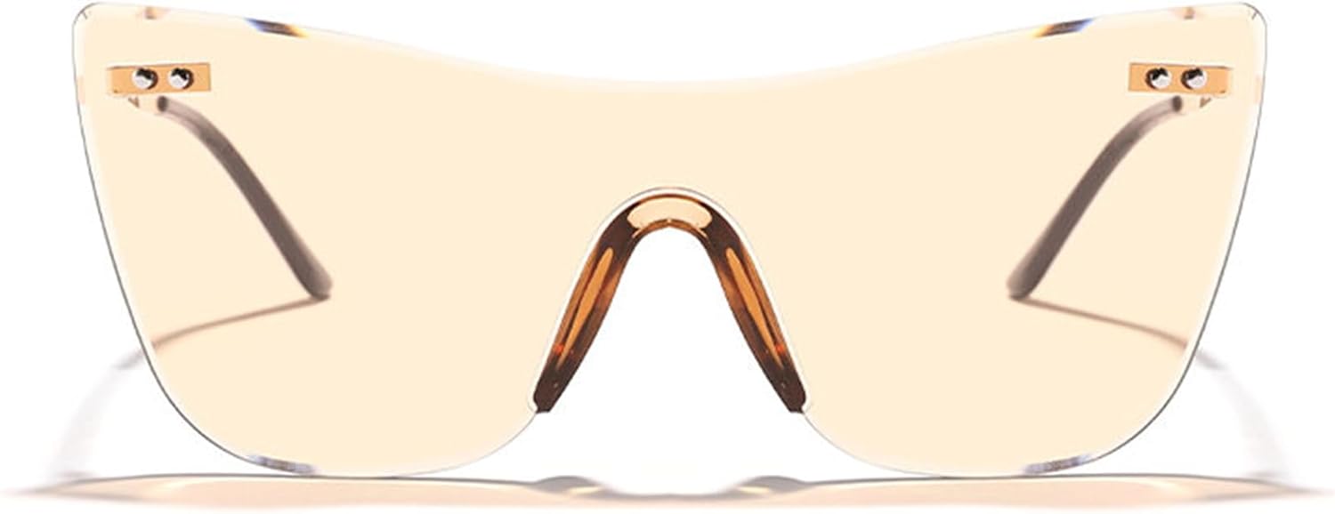 

Солнцезащитные очки Willochra в винтажном квадратном стиле для женщин, модная металлическая оправа, большие безободковые очки, роскошные солнцезащитные очки для мужчин с градиентным переходом цвета, C3