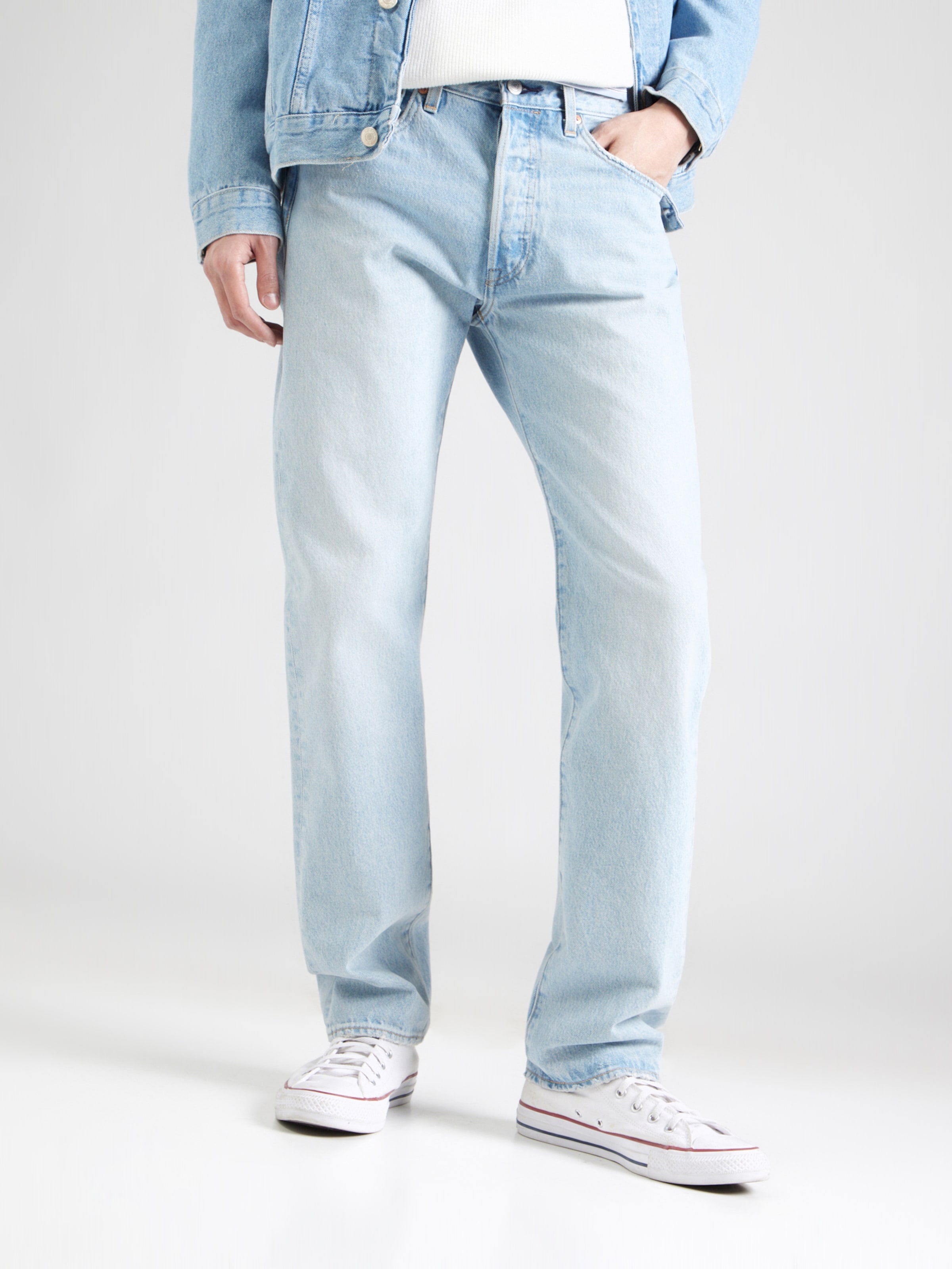 LEVI'S  Джинсы Regular '501 Original Jeans' в светло-голубом цвете — фото 3