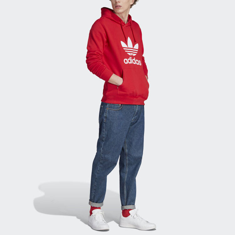 Толстовка мужская ADICOLOR красная Adidas Originals, красный — фото 4