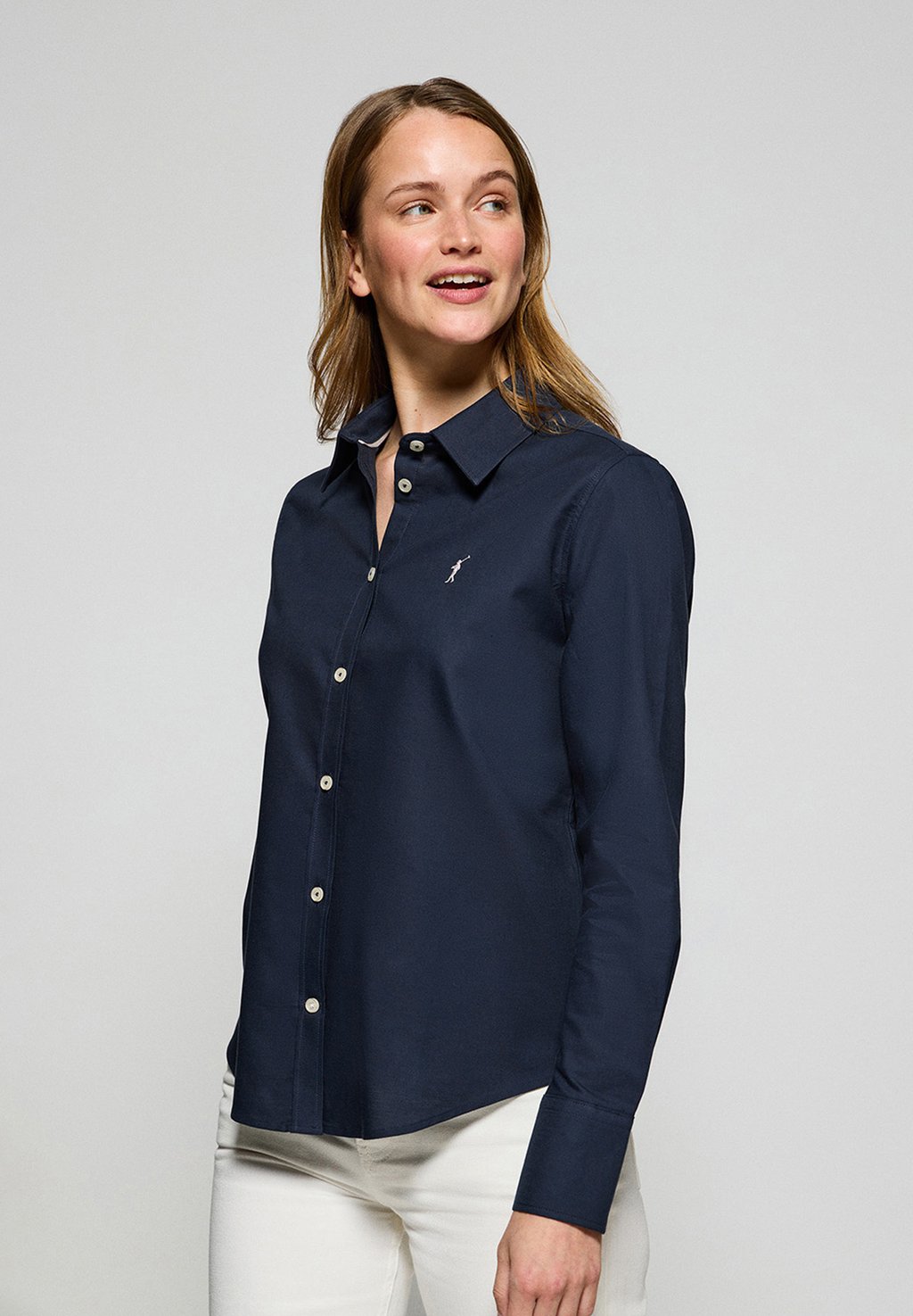 

Блузка на пуговицах LONG SLEEVE REGULAR FIT Polo Club, синий