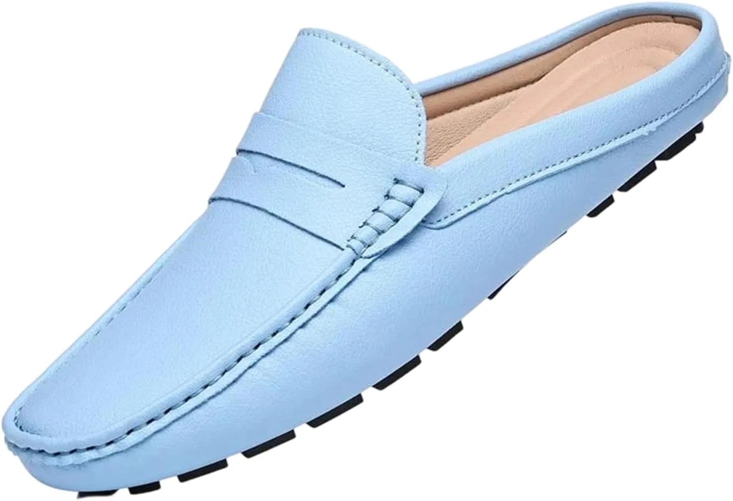 Лоферы мужские кожаные, Sky Blue Adhdyuud