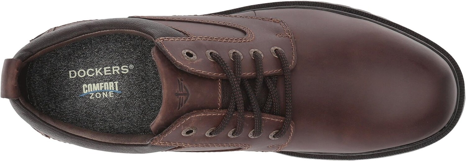 Оксфорды Warden Plain Toe Oxford Dockers, цвет Red/Brown Soft Oiled Crazyhorse — фото 2