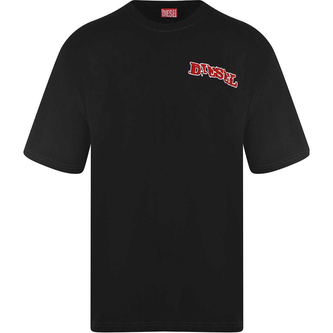 

Футболка T Boxt R20 с принтом логотипа DIESEL, черный