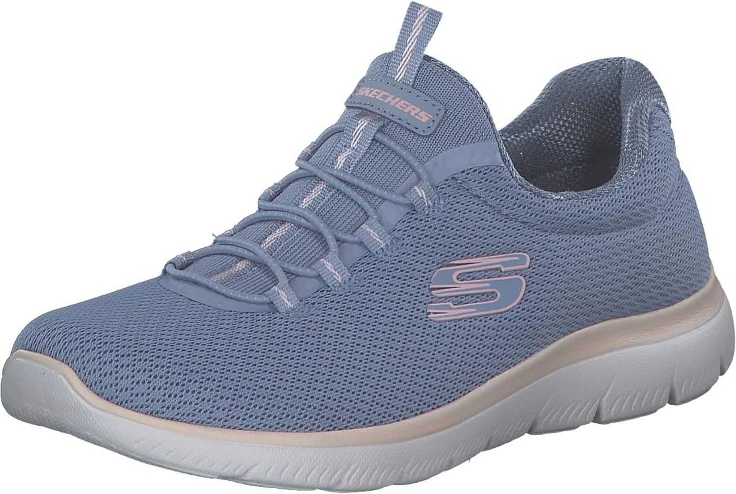 Мужские кроссовки Skechers Gowalk Arch Fit, спортивные слипоны, повседневные лоферы для походов, кроссовки для бега, светло-голубой/светло-голубой