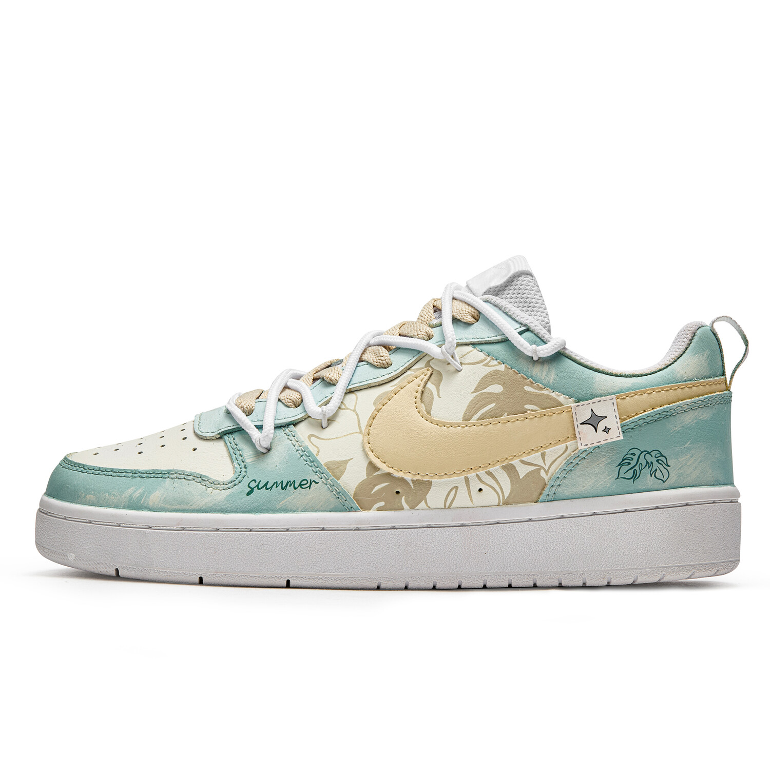 

Кроссовки Nike Court Borough Skateboarding Shoes Women's Low-top Acid Yellow, желтый