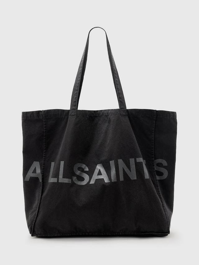 

Большая вместительная сумка-тоут AllSaints, черный