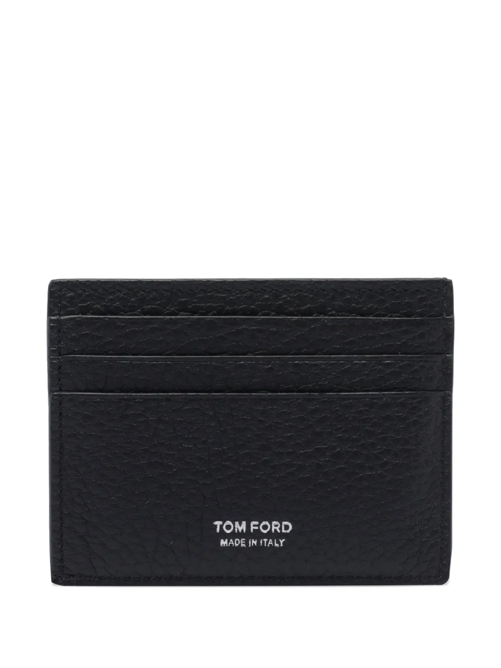 

Кожаный картхолдер с логотипом TOM FORD, черный