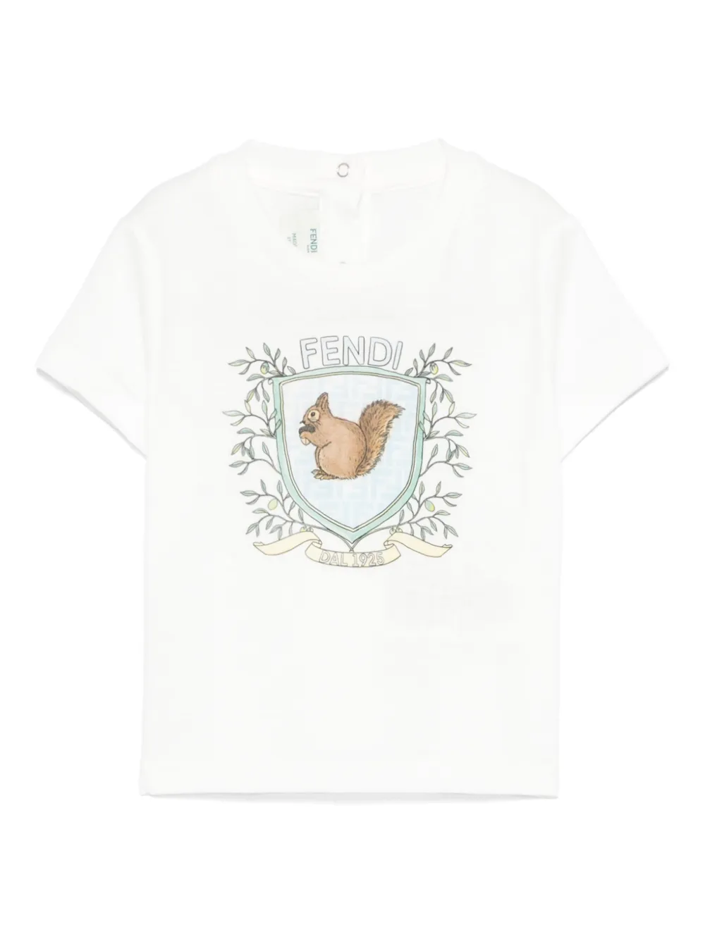 

Футболка с принтом FENDI KIDS, белый