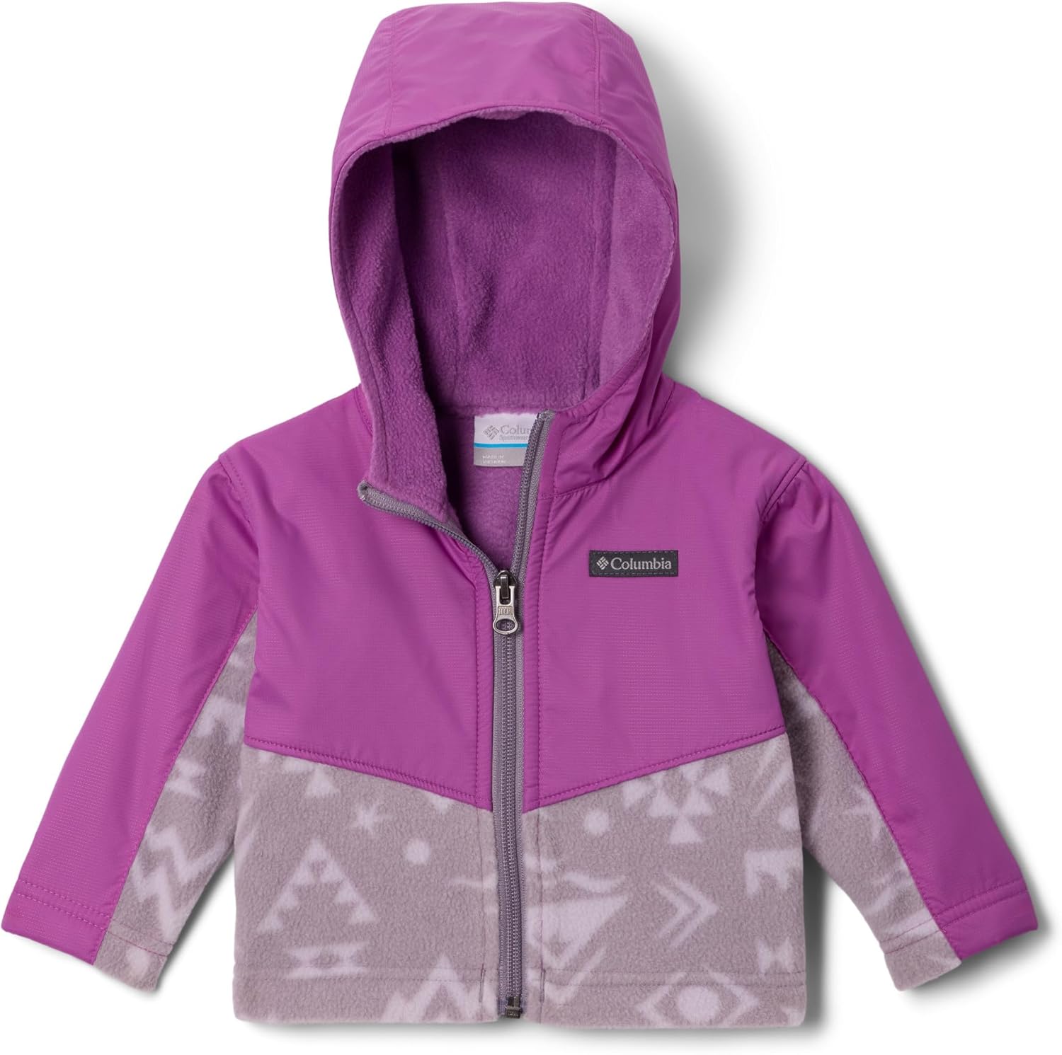 

Толстовка Columbia unisex-baby Steens Mt II Overlay, Shale Purple Peaked Tonal/Razzle