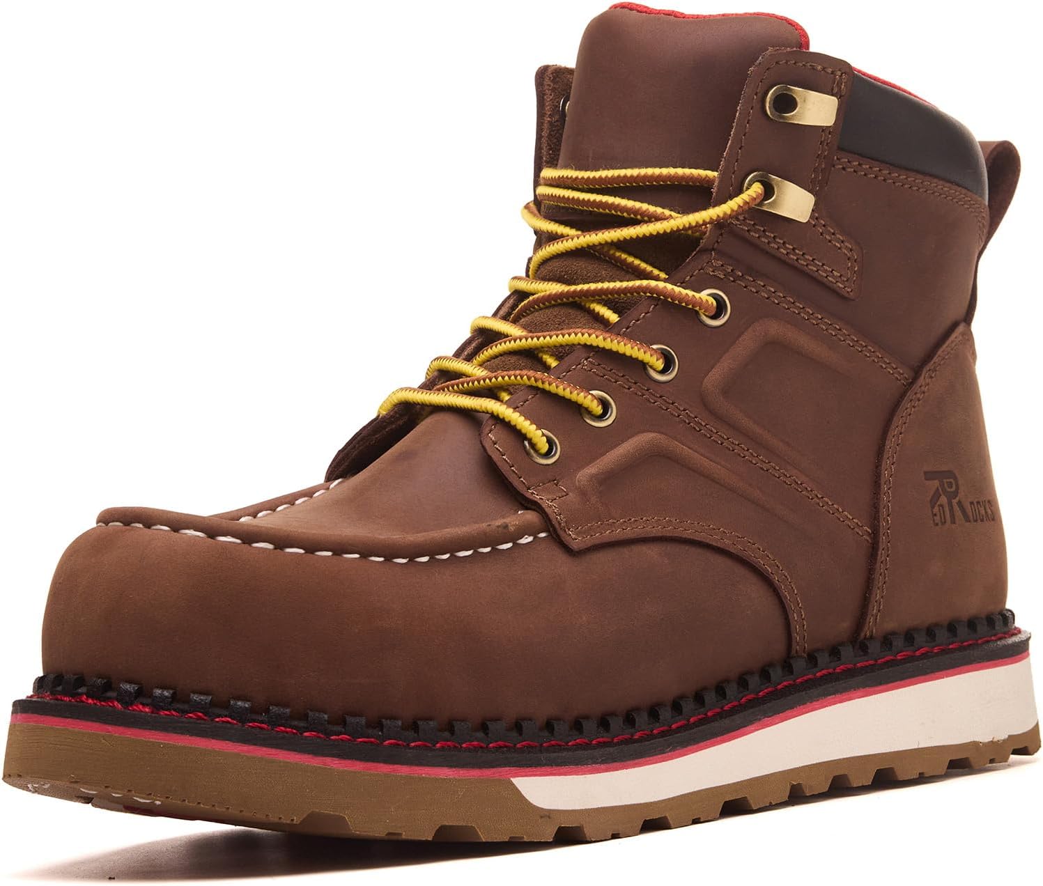 

Ботинки MWORK Welted Blunt для мужчин, 15 см, с круглым носком, Brown Ct/Cp