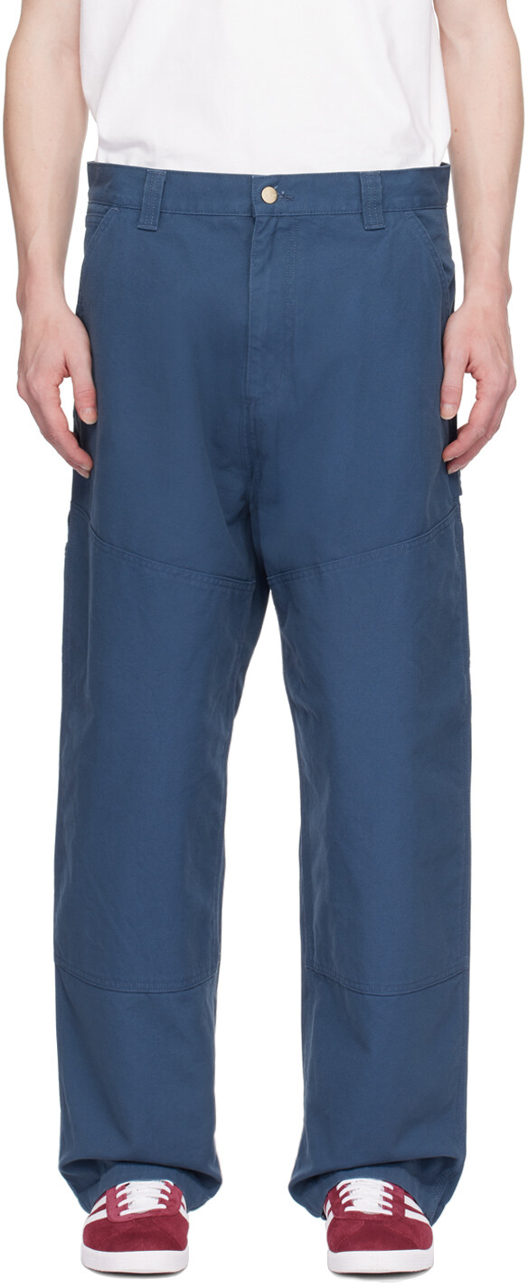 

Темно-синие брюки с широкими вставками Carhartt Work In Progress