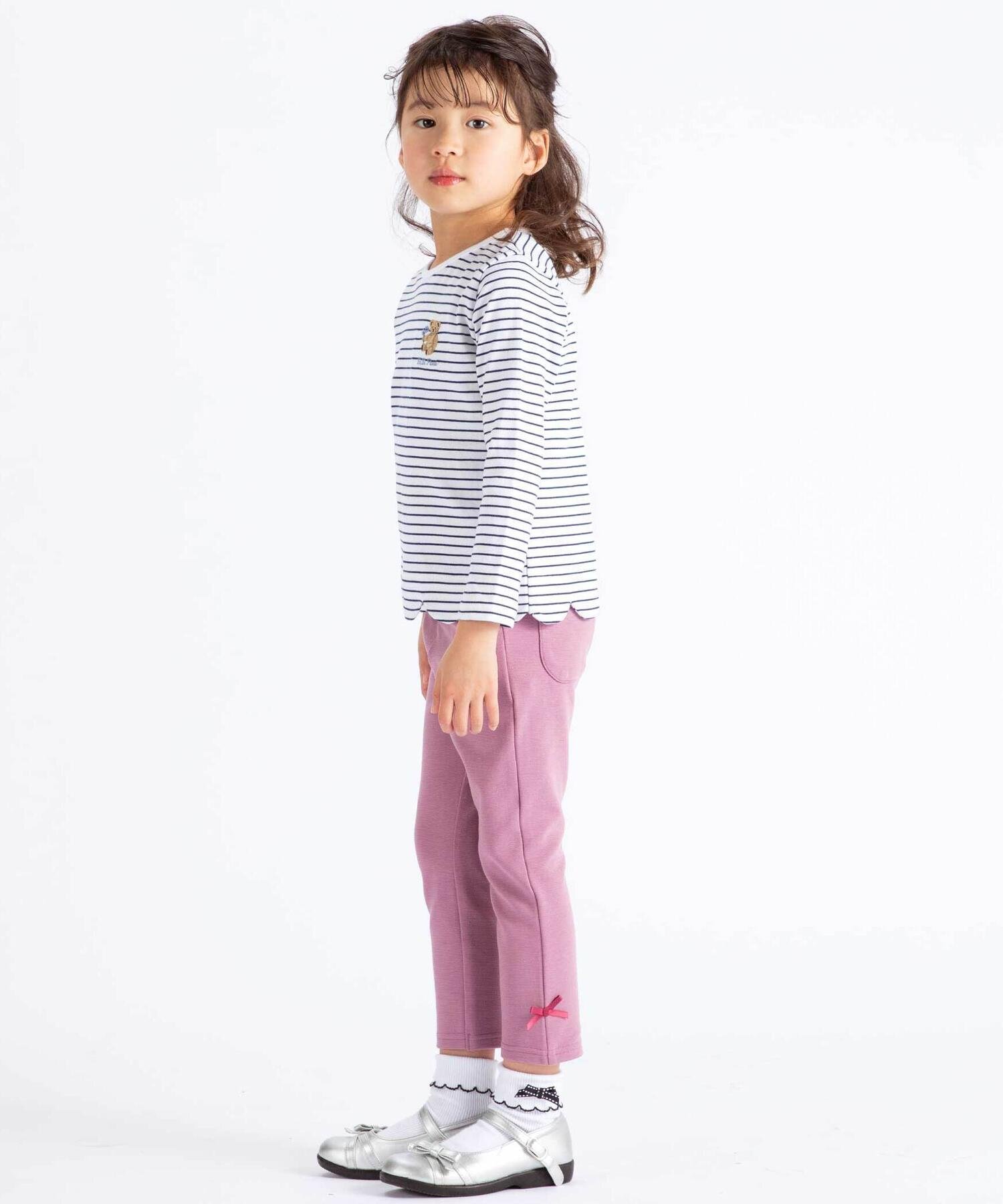 Укороченные брюки Milan Rib Ribbon с антибактериальными и дезодорирующими свойствами (обхват груди 35-49 дюймов) BeBe, Pink — фото 3