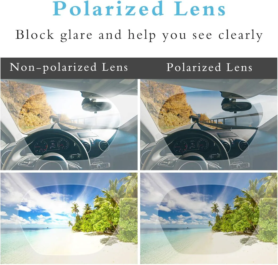 

Квадратные, увеличенные, поляризованные очки, надеваемые поверх солнцезащитных очков, с легкой крупной оправой, для женщин и мужчин TINHAO, F02-gradient Light Blue-15