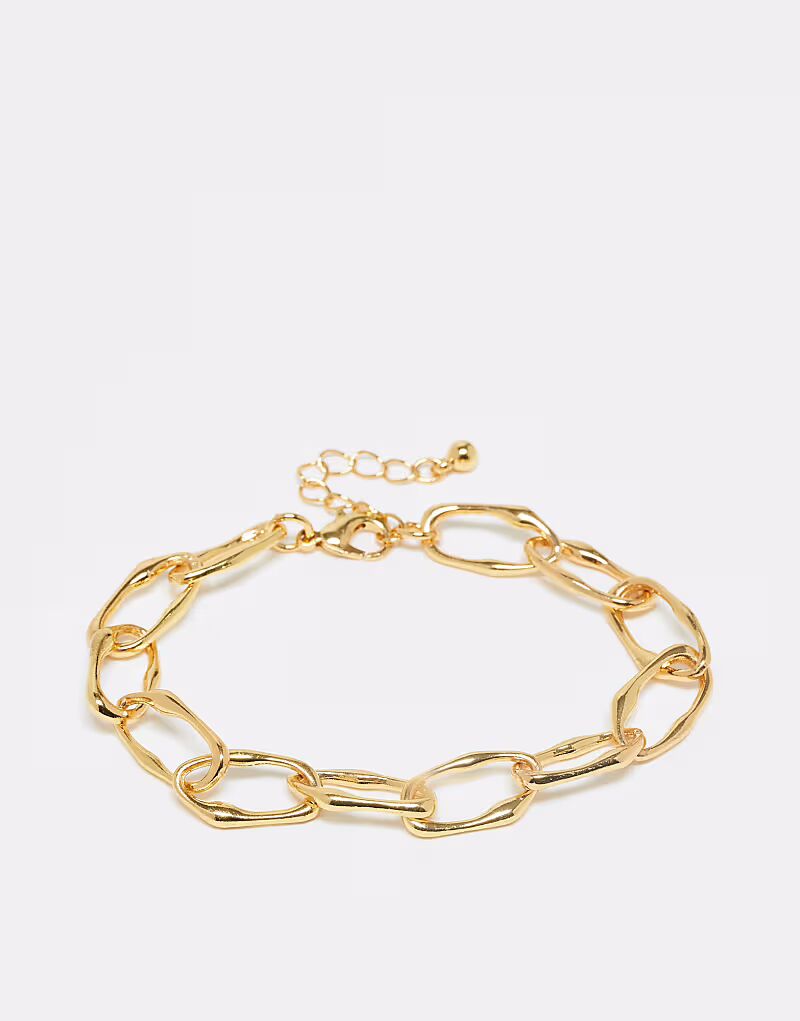 

Восстановленный винтажный золотой браслет-цепочка унисекс Reclaimed Vintage