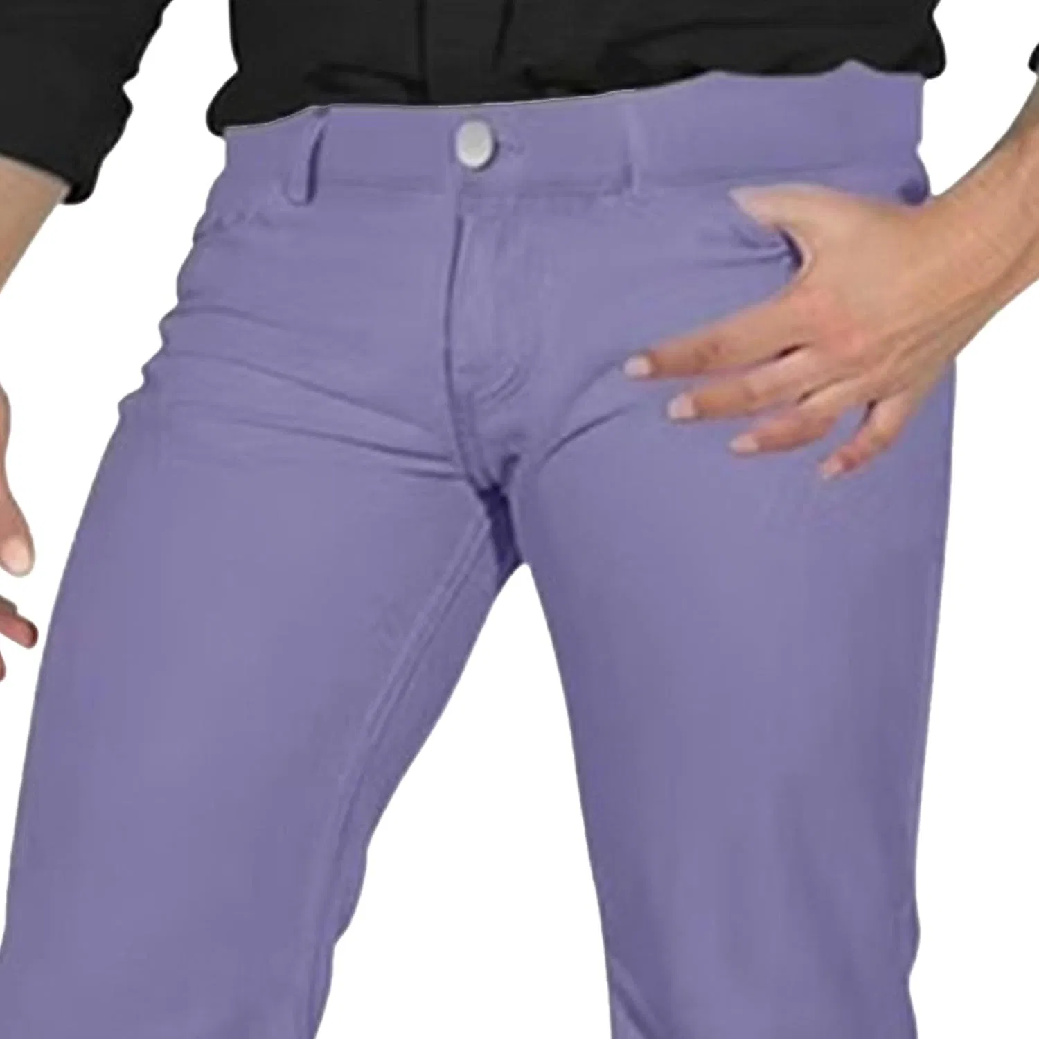 Джинсы клеш ретро Purple — фото 4